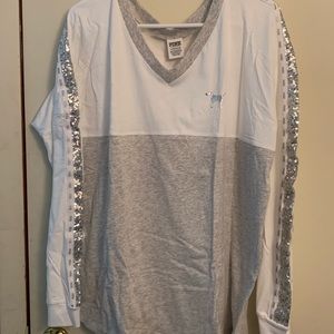 VS PINK bling long sleeve tee